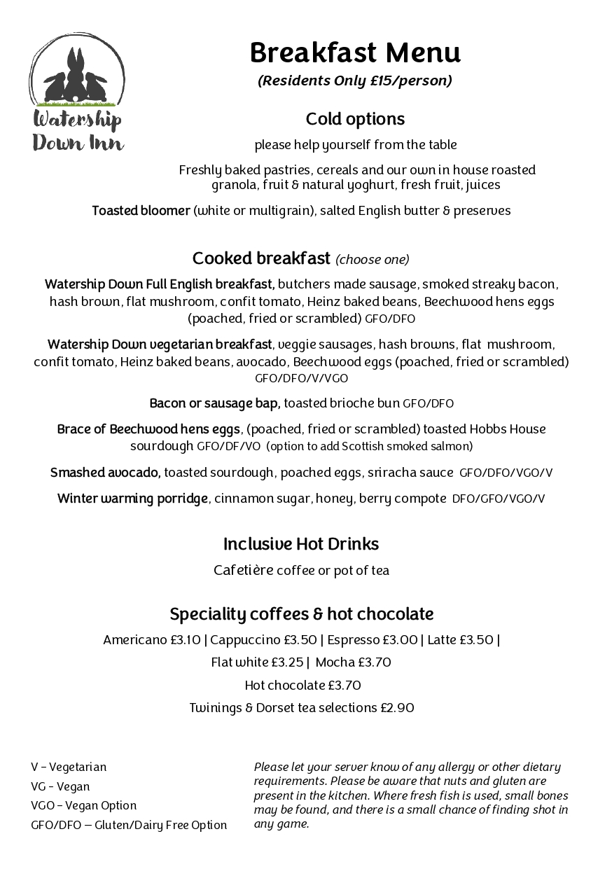 Q4 Breakfast Menu